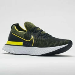 Nike React Infinity Run Flyknit Men's Black/Sonic Yellow -Holabird Sports Elegant Shop 046537 5