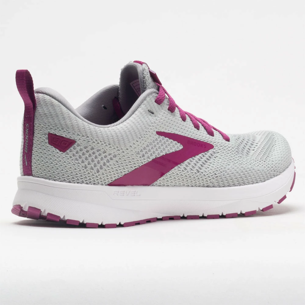 Brooks Revel 5 Women's Gray/White/Baton Rouge 8 Brooks Revel 5 Women's Gray/White/Baton Rouge - Image 6