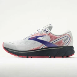 Brooks Ghost 14 Women's White/Purple/Coral -Holabird Sports Elegant Shop 047285 1