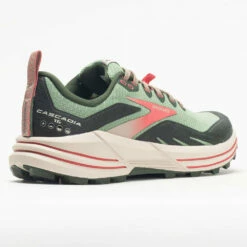 Brooks Cascadia 16 Women's Basil/Duffel Bag/Coral -Holabird Sports Elegant Shop 047329 6