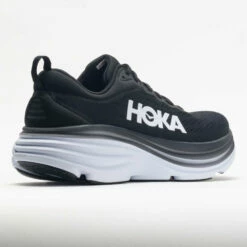 HOKA Bondi 8 Men's Black/White -Holabird Sports Elegant Shop 048480 6