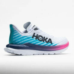 HOKA Mach 5 Women's White/Scuba Blue -Holabird Sports Elegant Shop 048542 6