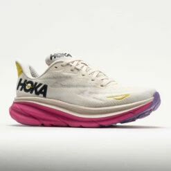 HOKA Clifton 9 Women's Eggnog/Blanc De Blanc -Holabird Sports Elegant Shop 049209 5