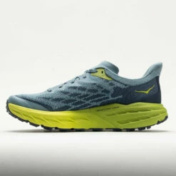 HOKA Speedgoat 5 Men's Stone Blue/Dark Citron -Holabird Sports Elegant Shop 049271 1
