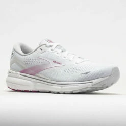 Brooks Ghost 15 Women's White/Oyster/Viola -Holabird Sports Elegant Shop 049436 5