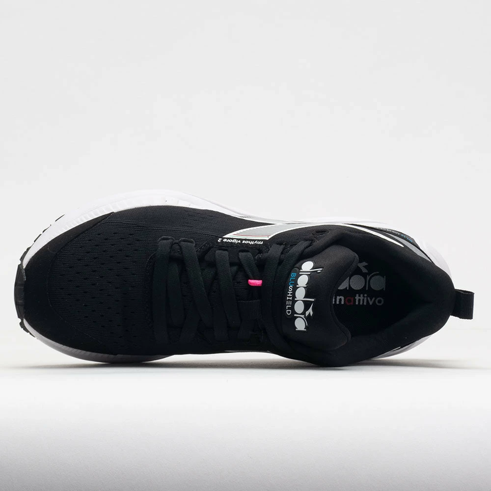 Diadora Mythos Blushield Vigore 2 Women's Black/White/Pink Fluo 5 Diadora Mythos Blushield Vigore 2 Women's Black/White/Pink Fluo - Image 3