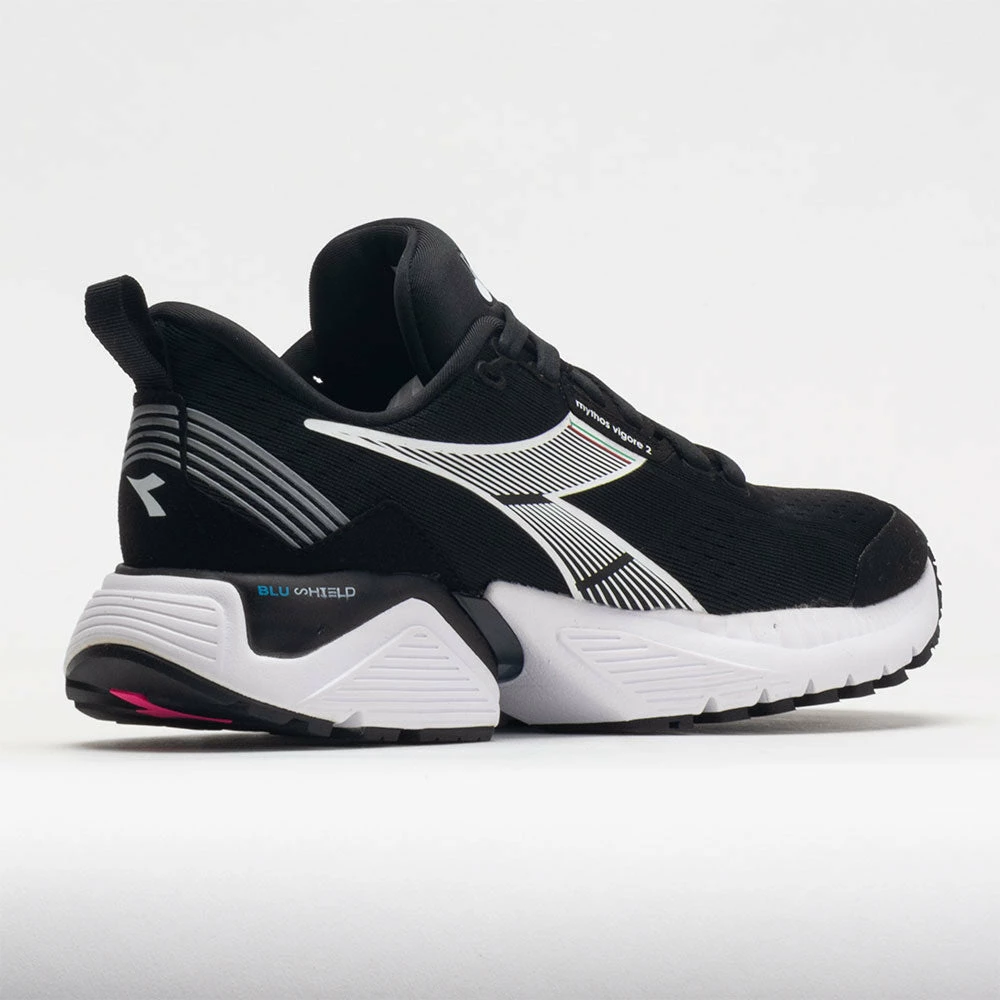 Diadora Mythos Blushield Vigore 2 Women's Black/White/Pink Fluo 8 Diadora Mythos Blushield Vigore 2 Women's Black/White/Pink Fluo - Image 6