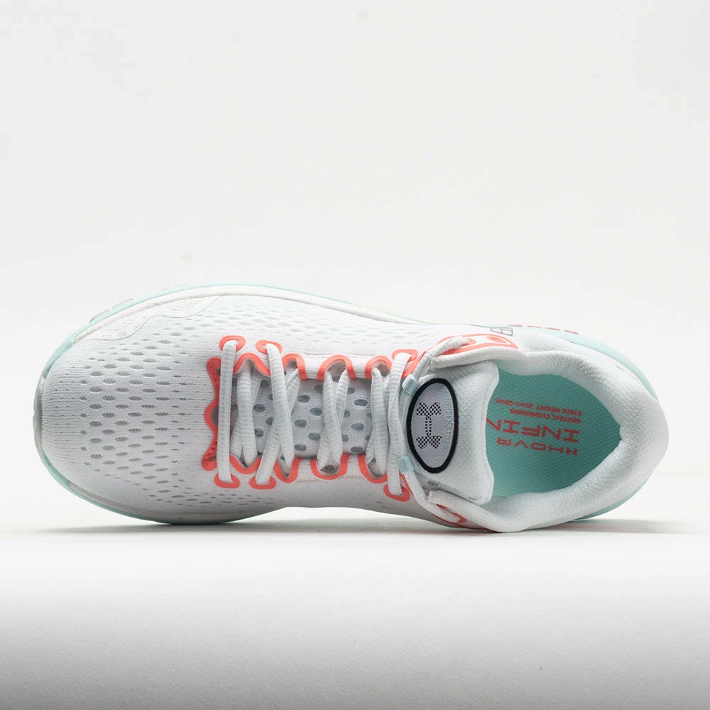 Under Armour HOVR Infinite 4 Women's White/Fuse Teal 5 Under Armour HOVR Infinite 4 Women's White/Fuse Teal - Image 3