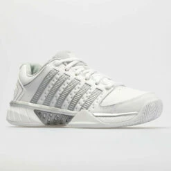 K-Swiss Hypercourt Express Leather Women's White/Silver/Glacier Gray -Holabird Sports Elegant Shop 113359 5