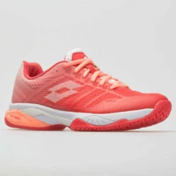 Lotto Mirage 300 II Speed Women's Red Fluo/All White/Vivid Rose -Holabird Sports Elegant Shop 116004 5