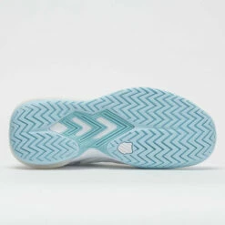 K-Swiss Ultrashot 3 Women's White/Blue Glow -Holabird Sports Elegant Shop 116123 4