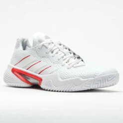 Adidas Barricade Women's White/Silver Metallic/Grey -Holabird Sports Elegant Shop 116526 5