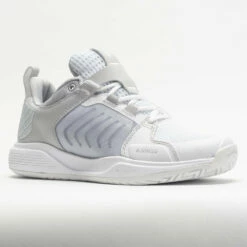 K-Swiss Ultrashot Team Women's White/Lunar Rock/Silver -Holabird Sports Elegant Shop 116659 5