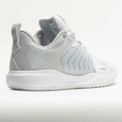 K-Swiss Ultrashot Team Women's White/Lunar Rock/Silver -Holabird Sports Elegant Shop 116659 6