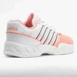 K-Swiss Bigshot Light 4 Women's Peach Amber/White/Asphalt -Holabird Sports Elegant Shop 116675 6