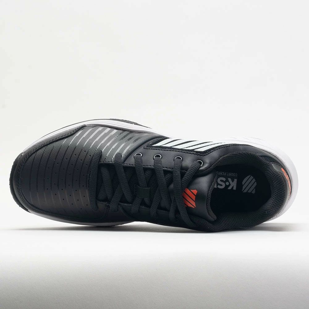 K-Swiss Court Express Men's Jet Black/White/Spicy Orange 5 K-Swiss Court Express Men's Jet Black/White/Spicy Orange - Image 3