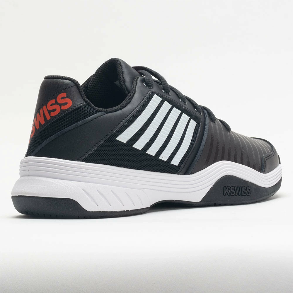 K-Swiss Court Express Men's Jet Black/White/Spicy Orange 8 K-Swiss Court Express Men's Jet Black/White/Spicy Orange - Image 6