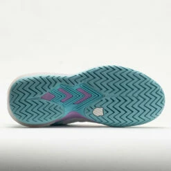 K-Swiss Ultrashot 3 Women's Brilliant White/Angel Blue/Sheer Lilac -Holabird Sports Elegant Shop 116899 4