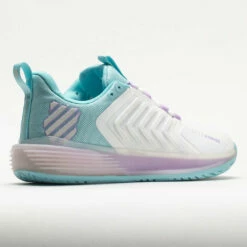 K-Swiss Ultrashot 3 Women's Brilliant White/Angel Blue/Sheer Lilac -Holabird Sports Elegant Shop 116899 6