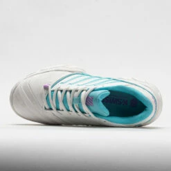 K-Swiss Bigshot Light 4 Women's Brilliant WhiteAngel Blue/Sheer Lilac -Holabird Sports Elegant Shop 116921 2