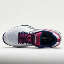 Diadora Blushield Torneo 2 Clay Women's White/Blueprint/Pink Yarrow -Holabird Sports Elegant Shop 117022 2