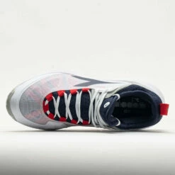 Diadora Speed Blushield Fly 4+ Clay Men's White/Blue Corsair/Fiery Red -Holabird Sports Elegant Shop 117032 2