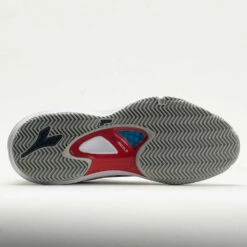 Diadora Speed Blushield Fly 4+ Clay Men's White/Blue Corsair/Fiery Red -Holabird Sports Elegant Shop 117032 4