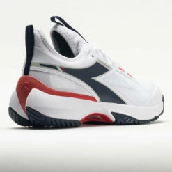 Diadora Finale AG Men's White/Blue Corsair/ Fiery Red -Holabird Sports Elegant Shop 117036 6