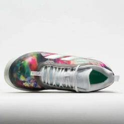 Adidas AvaCourt Women's White/Silver Metallic/Pulse Mint -Holabird Sports Elegant Shop 117045 2