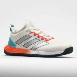 Adidas Adizero Ubersonic 4 Clay Men's Chalk White/Metallic/Blue -Holabird Sports Elegant Shop 117051 5