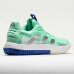 Adidas SoleMatch Control Women's Pulse Mint/Silver Metallic/Lucid Blue -Holabird Sports Elegant Shop 117067 6