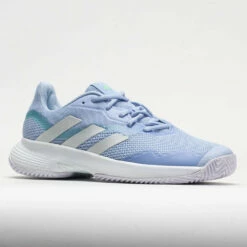 Adidas CourtJam Control Women's Blue Dawn/Metallic/White -Holabird Sports Elegant Shop 117076 5