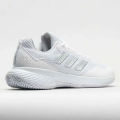 Adidas GameCourt Women's White/Silver Metallic/White -Holabird Sports Elegant Shop 117082 6