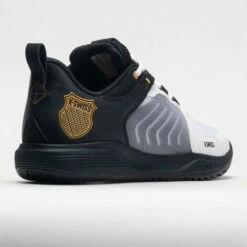 K-Swiss Ultrashot Team Men's White/Moonless Night/Amber Yellow -Holabird Sports Elegant Shop 117120 6