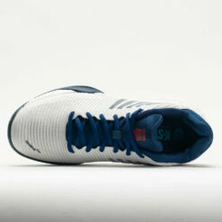 K-Swiss Hypercourt Express 2 Men's Blanc De Blanc/Blue Opal/Lollipop -Holabird Sports Elegant Shop 117125 2