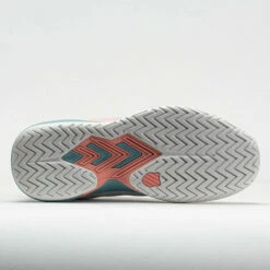 K-Swiss Ultrashot Team Women's Blanc De Blanc/Nile Blue/Desert Flower -Holabird Sports Elegant Shop 117136 4