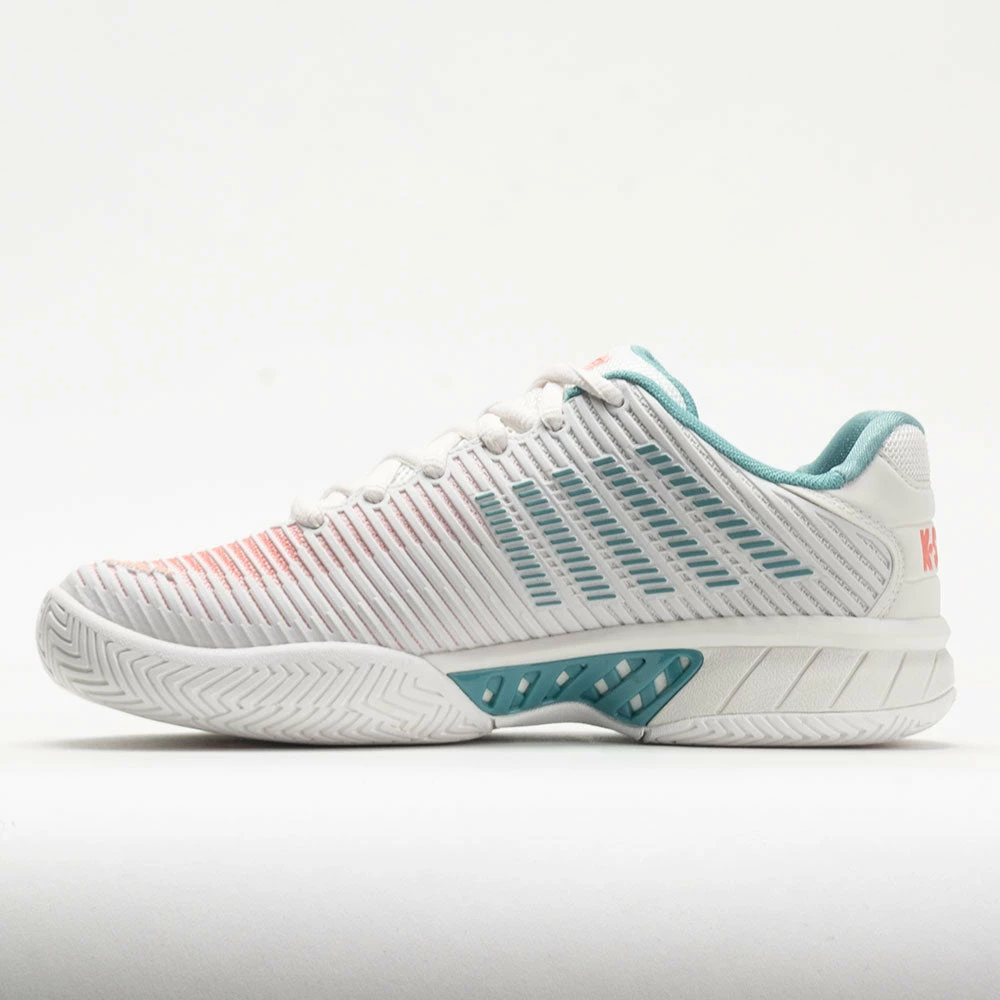 K-Swiss Hypercourt Express 2 Women's Blanc De Blanc/Nile Blue/Desert 4 K-Swiss Hypercourt Express 2 Women's Blanc De Blanc/Nile Blue/Desert - Image 2