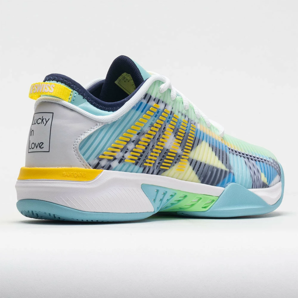 K-Swiss Hypercourt Supreme X Lucky In Love Gulf Stream/Green/Fire 8 K-Swiss Hypercourt Supreme X Lucky In Love Gulf Stream/Green/Fire - Image 6