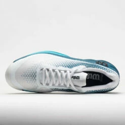 Wilson Rush Pro 4.0 Clay Men's White/Blue Coral/Blue Atoll -Holabird Sports Elegant Shop 117516 2