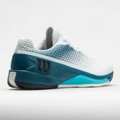 Wilson Rush Pro 4.0 Clay Men's White/Blue Coral/Blue Atoll -Holabird Sports Elegant Shop 117516 6