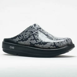OOFOS OOcloog Limited Women's Black/Snakeskin -Holabird Sports Elegant Shop 631220 5